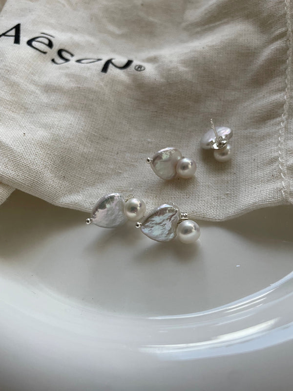 Sweetheart Baroque Pearl Earrings