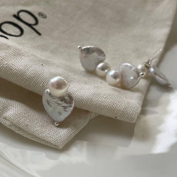 Sweetheart Baroque Pearl Earrings