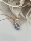 Gold Coin Baroque Pendant Necklace