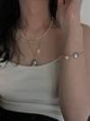 Charming Button Baroque Pearl Bracelet