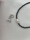 Mini Cross Pearl Necklace