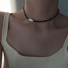 Mini Cross Pearl Necklace