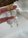Original Disk Baroque Pearl Earrings