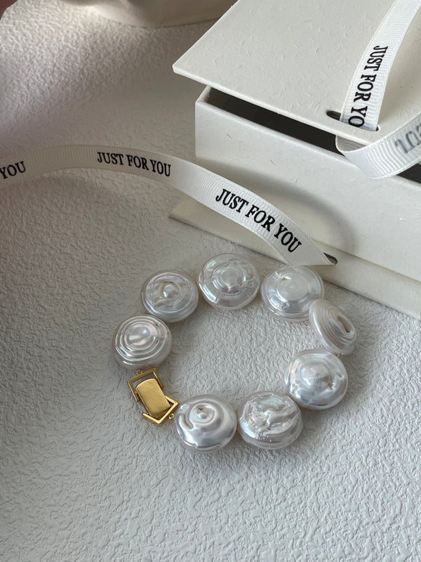 Creative Full Moon Baroque Pearl Bracelet
