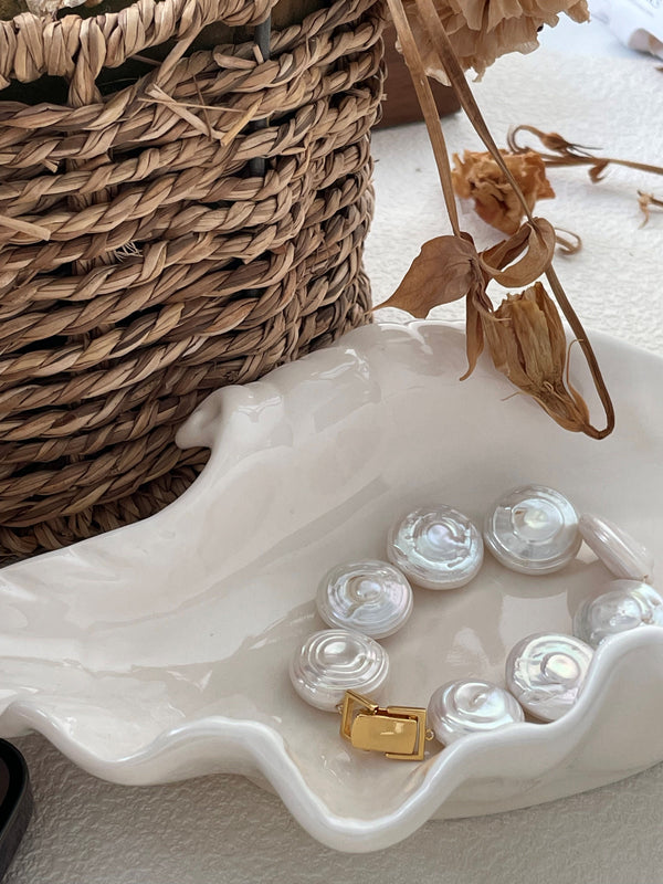 Creative Full Moon Baroque Pearl Bracelet