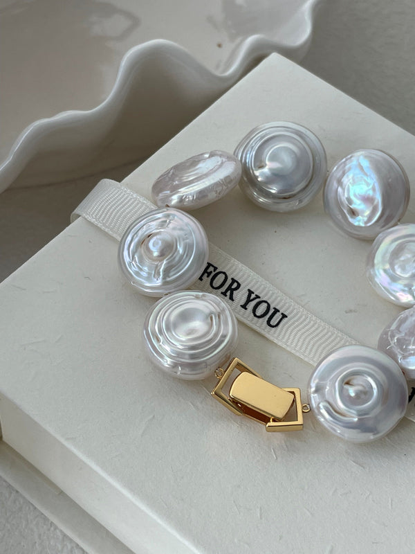 Creative Full Moon Baroque Pearl Bracelet