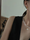 Vintage Heart Baroque Pearl Earrings