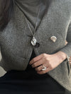 Sweet Moon Baroque  Pearl Ring
