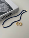 Vintage Lapis Lazuli Pearl Necklace