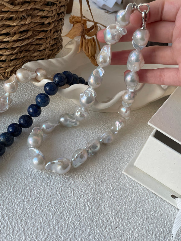 High Quality Large Baroque Beaded Necklace