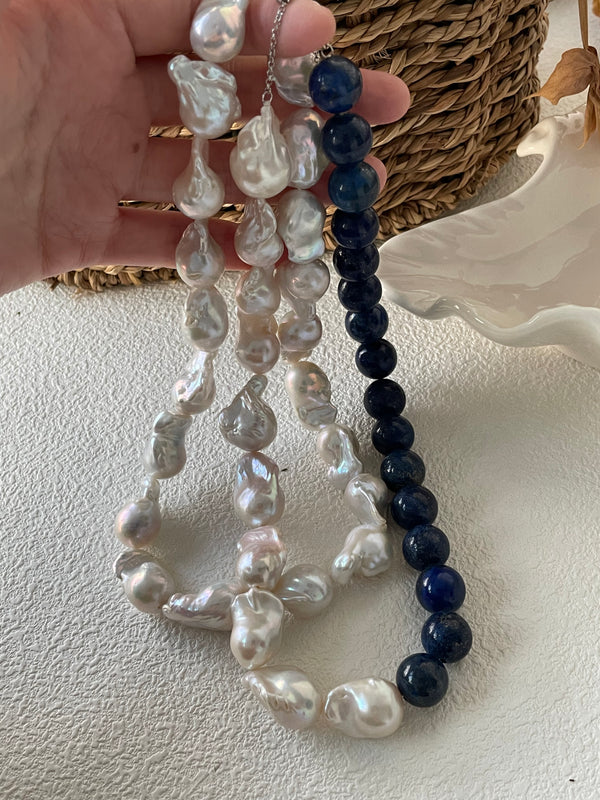 High Quality Large Baroque Beaded Necklace