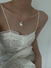 Gold Hanging Tail Baroque Pearl Necklace