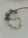 Disc Baroque Keshi Pearl 18K Gold Plated Bracelet