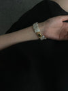 Watch-style Baroque Pearl Bracelet