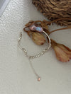 Colorful Baroque Small Silver Pearl Bracelet