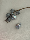 Akoya Colorful Grey Baroque Double Pearl Earrings