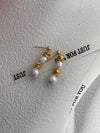 French 14K Gold Filled Freshwater Pearl Earings