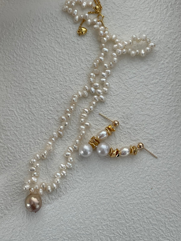 French 14K Gold Filled Freshwater Pearl Earings