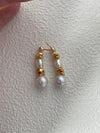 French 14K Gold Filled Freshwater Pearl Earings