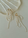 Multi-layer Waist-wrapped Tassel Pearl Long Earrings