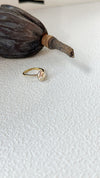 Colorful Baroque Keshi Silver-Gold Plated 18K Ring