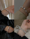 Laser Bead Crushed Pearl Bracelet
