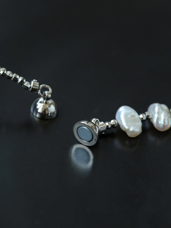 Laser Bead Crushed Pearl Bracelet