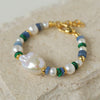 Hand Woven Natural Stone Baroque Pearl Bracelet
