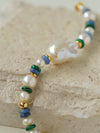 Hand Woven Natural Stone Baroque Pearl Bracelet