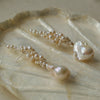 Hand Woven Bridal Baroque Wrap Pearl Earrings