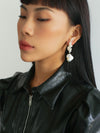 Hand Woven Bridal Baroque Wrap Pearl Earrings