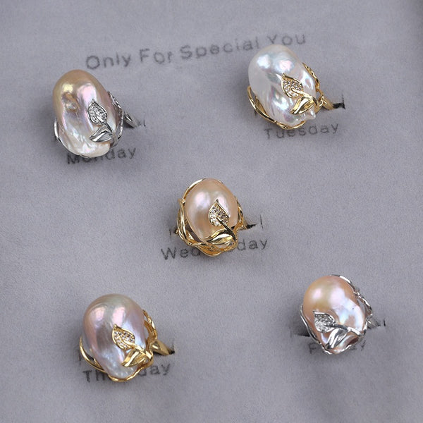 Fishtail Baroque Pearl Ring