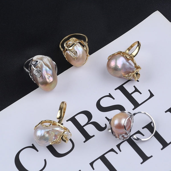 Fishtail Baroque Pearl Ring