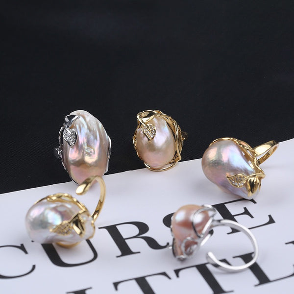 Fishtail Baroque Pearl Ring