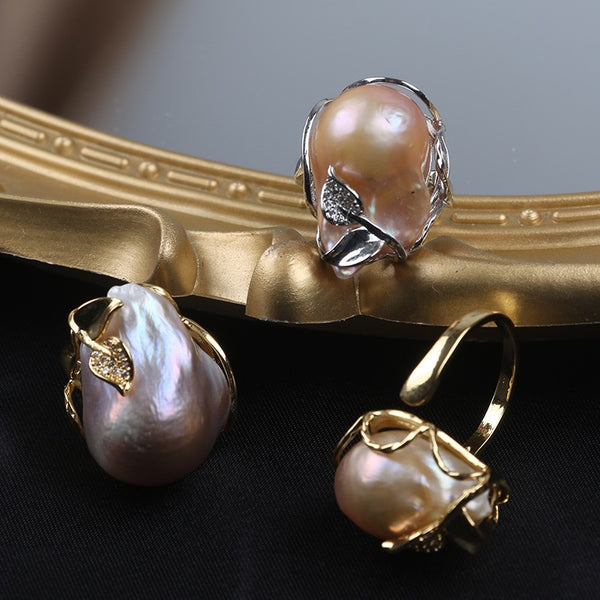 Fishtail Baroque Pearl Ring