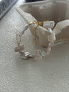 Geometric Square Disc Baroque Pearl Bracelet