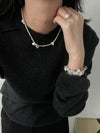 Petal Baroque Pearl Magnetic Clasp Necklace