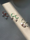 Summer Beach Vacation Candy Heart Baroque Pearl Earrings