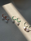 Summer Beach Vacation Candy Heart Baroque Pearl Earrings