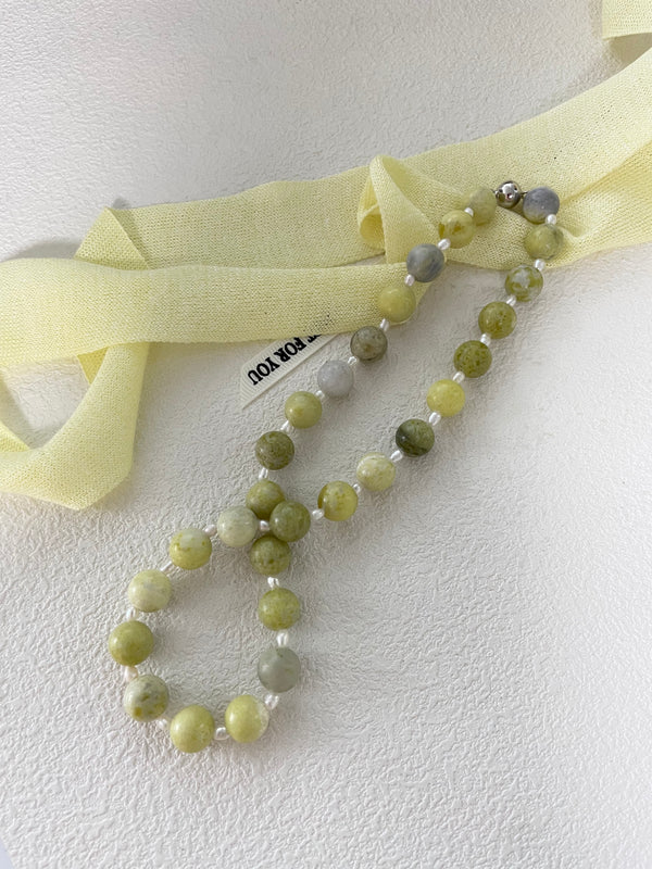 Summer Lemonstone Natural Pearl Necklace