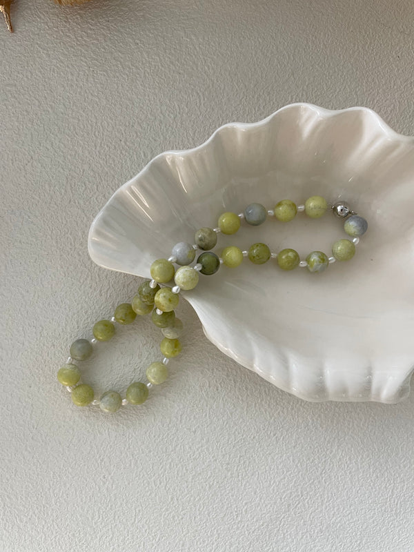 Summer Lemonstone Natural Pearl Necklace