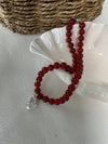 Hand-made Red Agate Baroque Necklace
