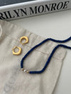Vintage Lapis Lazuli Pearl Necklace