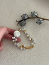 Disc Baroque Keshi Pearl 18K Gold Plated Bracelet