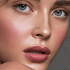 Eight-star zircon flower L-shaped S925 piercing nose stud
