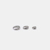 Retro Simple S925 Sterling Silver Water Drop Hoop Earrings