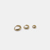 Retro Simple S925 Sterling Silver Water Drop Hoop Earrings